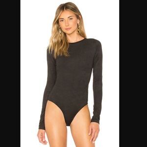 NWOT Revolve x OW Intimates Collection Camila Faux Suede Bodysuit | Size XS